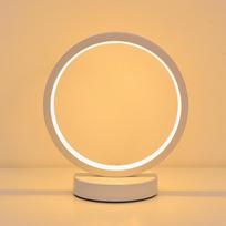 LED Table Lamp Circular Desk Reading Light Dimming for Restaurant Hotel Bar Bedroom Bedside Decoration balta