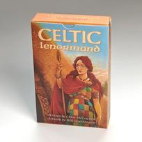 Keltiška Lenormand kortų kaladė 9*6cm 45 kortos Lenormand kortos Spalvingi iliustracijos Spausdintos ant 350GSM dvipusio reljefinio kartono gelsvai ruda