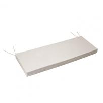 Outdoor Bench Cushion Waterproof Patio Furniture Cushion Non-Slip Bench Pad Cushion with Removable Cover Garden Bench Seat Pad tamsiai pilka spalva
