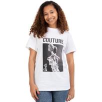 Barbie Womens Short Sleeve T-Shirt _ Ladies Doll Couture Fashionable White Graphic Tee _ Oversized Doll Movie Apparel Top XXXL balta
