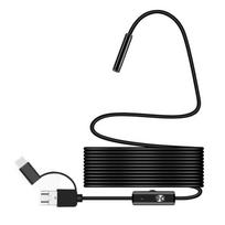 5.5mm HD Endoscope Borescope Inspection Camera with 6LED for USB Type-C Android PC 5 m/16.4 ft juoda