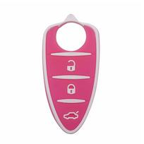 3 Buttons Remote Key Shell Car Key Pad for Alfa Romeo 156 159 mito giulietta gt 4c Rubber Car Accessories For Girls tamsiai raudona spalva