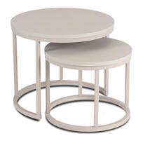 NELLY kavos staliukų komplektas, 43 cm/53 cm, kašmyro imitacijos, modernus