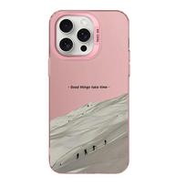 Climbing Snow Mountain Phone Case for iPhone 16 15 12 13 mini 11 14 Pro Max XR Xs 8 Plus Hard Plastic Anti-Scratch Matte Cover iPhone 8 blue