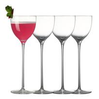 Nick and Nora kokteilių taurės, 150 ml (5Oz) Rankų pūtimo Martini stiklinės, 4 vnt. rinkinys, Coupe tipo stiklinės, Mažos kokteilių stiklinės 150ml gray
