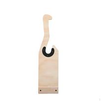 Wooden Barbell Holder AntiSlip Compact Grip Stand Weight Training Bar for Gym white