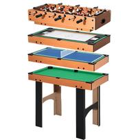 2-in-1 Foosball Table, 4-in-1 Multi-Game Table, Compact, incl. Game Accessories, 92 x 78 x 80 cm 92 x 78 x 80 cm