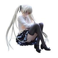 Anime Figure Kasugano sora sitting action figures Kasugano sora Figurine Doll PVC Model Toys Ornament Collection Statue Gift 9cm 9cm gray