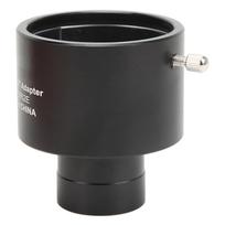 1.25 to 2 Telescope Adapter Telescope T Ring Aluminum Alloy 1.25in Port to 2in Port Adapter for Astronomical Telescope black