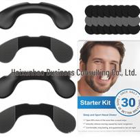 Black & White Magnetic Nasal Strips for Snoring Relief and Improved Breathing gray