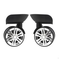 1 Pair of Spare Wheels, Rollers for Luggage Bag, Suitcase, Trolley Repair Small Size black