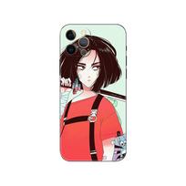 Black tpu case for iphone 5 5s se 2020 6 6s 7 8 plus x 10 XR XS 11 12 13 mini pro MAX back cover Fashion Vinne Art Girl iphone 11 black