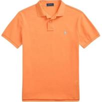 Polo Ralph Lauren Solid Color Logo Embroidered Polo Collar Slim Fit Short Sleeve Polo Shirt Men tops Orange 710680784-419 M orange