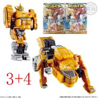 Super Sentai KIKAI SENTAI ZENKAIGER JuranTyrano GaonLion ZENKAIOH JURAGAON Zenkai Gattai ZenkaiOh Assembled Model Toys Beautiful Gifts 15cm to 20cm yellow
