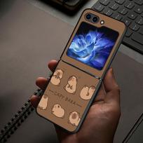 Case for Samsung Galaxy Z Flip 7 6 5 4 3 Flip5 Flip7 FE Flip3 Flip4 Flip6 Back Phone Cover Funda Cute Guinea Pig Galaxy Z Flip 5G blue