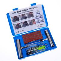 33/58Pcs Auto Tire Repair Set Puncture Repair Tools Car Van Motorcycle Bike Emergency Heavy Duty Tubeless Tire Repair Rivet Set 58pcs mėlyna