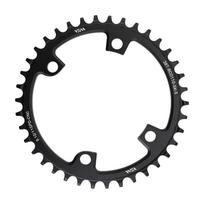 Chainring Options for Road Bikes 110BCD 4 Bolts and Narrow Wide Tooth Design black
