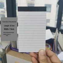 Portable Business Planner with Sticky Notes and Tearable Pages gray