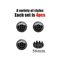 4Pcs 56/60/68mm Wheel Hub Cap Emblem Stickers Fit BMW F G Chassis M4 M5 X3 X4 F30 G30 Auto Rim Accessories
