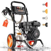 VEVOR Dujinis aukšto slėgio ploviklis 2900 PSI ir maks. 7 L/min, Atnaujintas aliuminio siurblys su purškimo pistoletu ir lazdele, 4 antgalių rinkinys, Dujomis maitinamas aukšto slėgio ploviklis automobiliams 56 x 45 x 84 cm