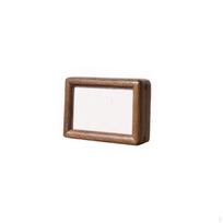 3 centimetrų riešuto medienos mini paveikslo rėmelis, tvirtas medinis stalo dekoras, įlaidinis sujungimas, kaligrafija Black Walnut 7.6*10.2cm