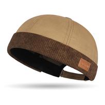 Unisex Kepurės Be Snapelio Susiuvtos Velūrinės Docker Kepurės Šeimininko Kepurė Reguliuojama Kepurė Be Kraštelio Hip Hop Laisvalaikio Kupolinė Melon Kepurė One Size žalia