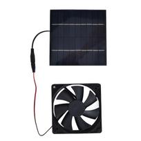 Saulės energija maitinamas ištraukiamasis ventiliatorius 10W Vienas ventiliatorius Atsparus vandeniui Saulės skydelio ventiliatoriaus rinkinys vištidėms black