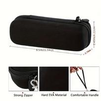 Waterproof EVA Storage Bag dust-proof mini travel storage bag EVA electric toothbrush travel box storage bag hard case black