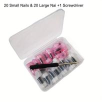 Padangų remonto vinis Savaime įsisukantis sraigtas Plastikinis vinis Minkštos gumos sraigtas Tinka automobilio motociklo padangų pradūrimų remontui 20PCS white