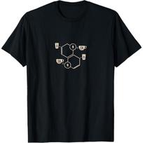 Barista Coffee Cream Chemical Elements Periodic table T-Shirt XXXL juoda