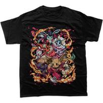 Eevee Pokemon Graphic TShirt Anime Style Tee Shirt Mens 2026 Summer Fashion Oversize Street Casual Y2K Top Streetwear Clothing XL gray