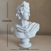 15cm Dovydo Statulos Galvos Portretai Mini Gipsas Mikelandželas Namų Dekoracija Derva Meno Amatai Namų Dekoras Skulptūra
