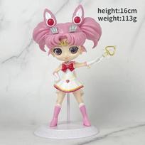 Sailor Moon Anime Tsukino Usagi Chibiusa Action Figures Collection Model Car Cake Decoration Ornament Playthings Gifts yellow