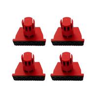 20mm Adjustable Opening Benches Dog Clamp Plastic Quick Release Hold Down Auxiliary Clamping Tool for Assembling red