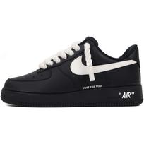 Nike Air Force 1 Low top Skateboard Shoes Unisex Black White FZ0627-010(Team91- AIR) 42.5 white