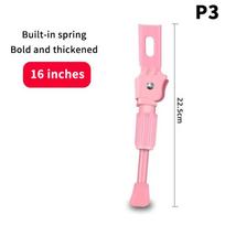 Kids Bike Kickstand – Universal Side-Mount Parking Stand for 12” to 20” Children’s Bicycles, Durable Steel Foot Support pink