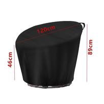 Lauko kėdės užvalkalas Papasan kėdės užvalkalas Tvirti medžiagos Black 120*46*89cm black