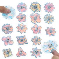 10-30Pcs Colorful Snowflake Finger Spinner Fingertips Rotating Gyro Kids Birthday Party Favors Wedding Christmas New Year Gifts beige