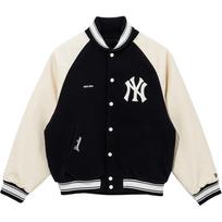 New Era FW25 MLB New York Yankees Raglan Long Sleeve Baseball Casual Jacket Unisex jackets 14742022 L white