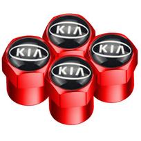 For Kia AD2Set of 4 Car Tire Valve Caps Dustproof Accessories for Kia Sportage Ceed Picanto Rio ProCeed Niro 5 3 4 K7 K5 K8 K3 Ray K9 black