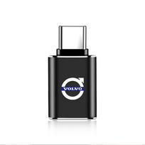 1Pcs USB To Type-C OTG Adapter Female Converter Phone Charger For Volvo Xc60 V50 V40 Xc90 S60 S40 V90 V60 Ex90 S90 Xc40 C40 C50 HF3