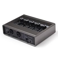 Audio Interface Professional Recording XLR Audio Interface DSP Reverb 48V Phantom Power Sound Card 16bit 48kHz Resolution Plug and Play juoda