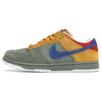 Nike Dunk Low Premium SB 'Puff N Stuff' (Unisex) Oil Green / International Blue Skateboard Shoes 313170 341 39.0 gray