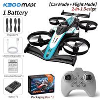 New Mini Car and Drone Combo - Land and Air Dual-mode Multi-functional Gift One-button Takeoff Stable Hovering Racing Mode Headless Mode and 360° Flip 1 battery mėlyna