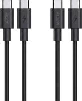 Acer 67W PD GaN Charger, 2 x USB C and 1 x USB A, EU Plug, 100W USB C cable, Black (Retail Pack) | Acer