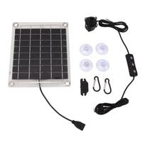 Solar Water Pump Kit 20W Submersible for Fountain Pond Bird Bath Irrigation Adjustable Water Volume white