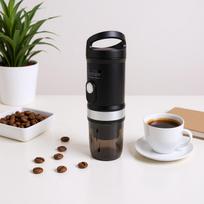 Portable Coffee Machine 3 in 1 Coffee Maker Fast Self Heating 20 Bar 9600mAh Rechargeable Electric Coffee Machine for Camping Travel black