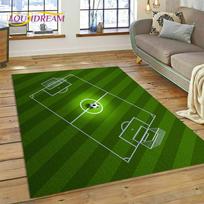 Futbolo lauko kilimas kilimėlis svetainei miegamajam namų dekoravimui, neslystantis grindų kilimėlis sofa virtuvei durų kilimėlis dovanos 40x60cm( 15x23in ) gray