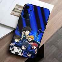 Manga B-Blue L-Lock-K Phone Case For Samsung Galaxy A73,A72,A71,A70,A53,A52,A51,Others Soft Black Cover Samsung a31 black