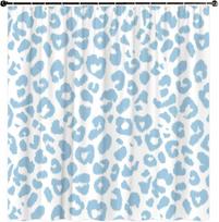 Leopard Print Shower Curtain Wild Safari Skin Pattern Powerful Cheetah Fur Wildlife Modern Trendy Abstract Minimalist Women Powe 120x180cm black